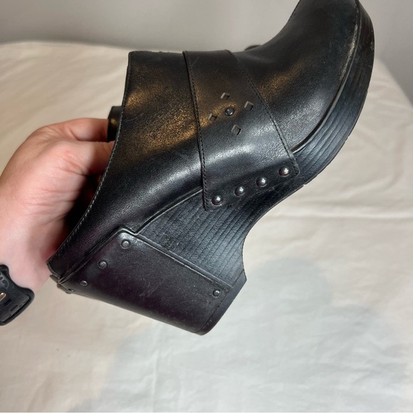 Dansko Francine black leather wedge mules size 38 - Picture 5 of 7